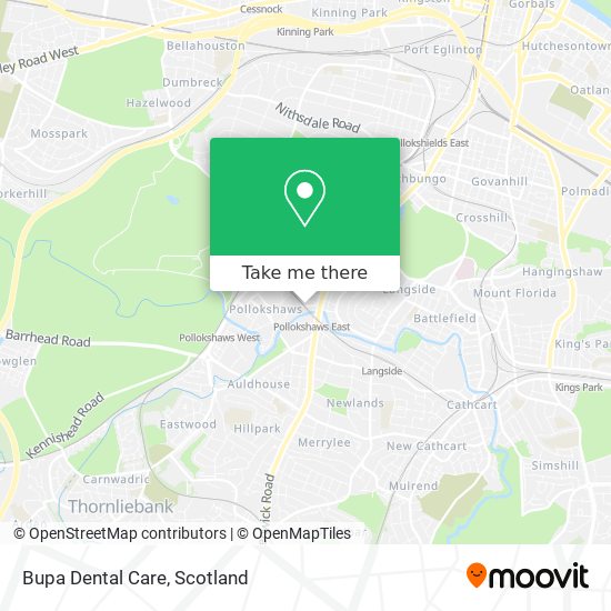 Bupa Dental Care map