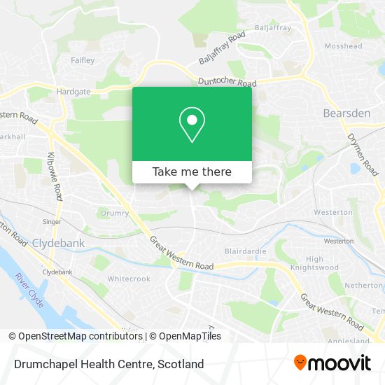 Drumchapel Health Centre map
