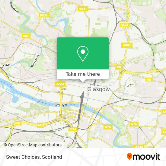 Sweet Choices map