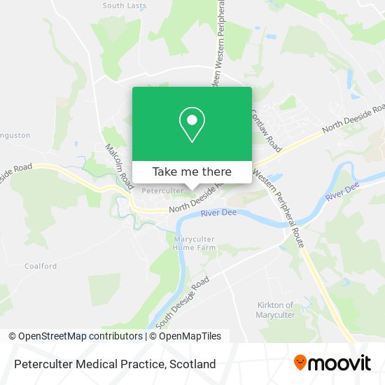 Peterculter Medical Practice map