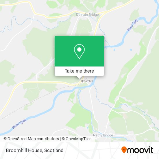 Broomhill House map