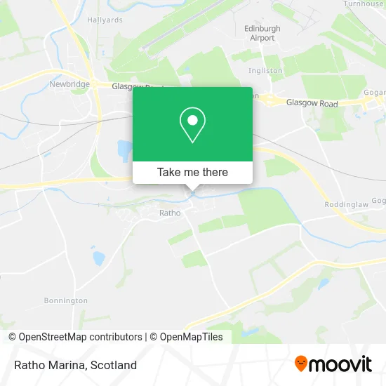 Ratho Marina map