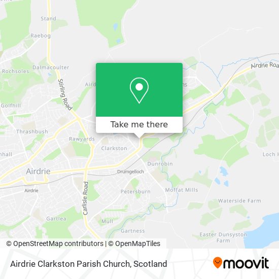 Airdrie Clarkston Parish Church map