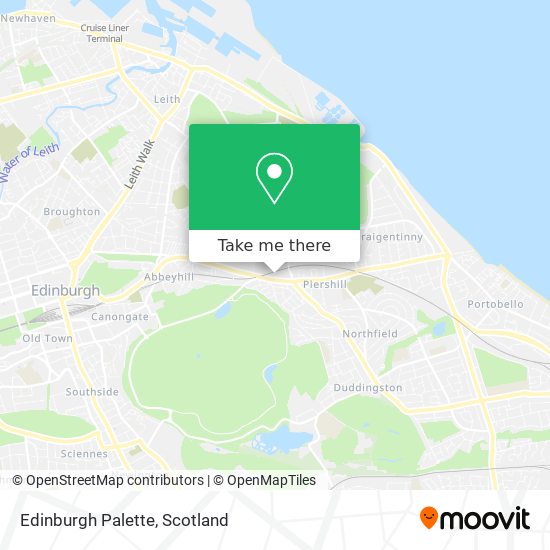 Edinburgh Palette map