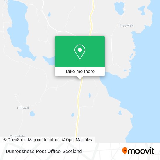 Dunrossness Post Office map