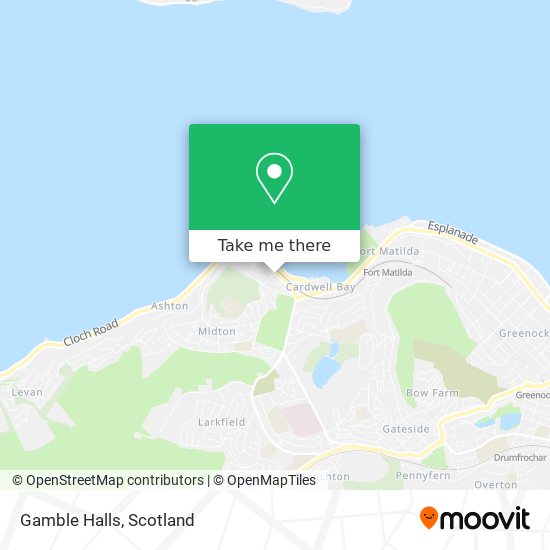 Gamble Halls map