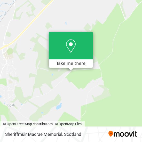Sheriffmuir Macrae Memorial map
