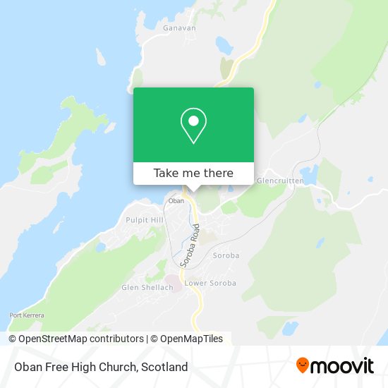 Oban Free High Church map