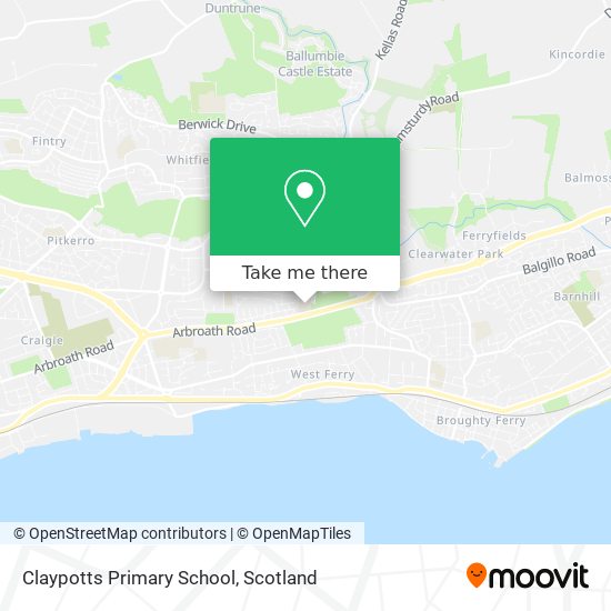 Claypotts Primary School map
