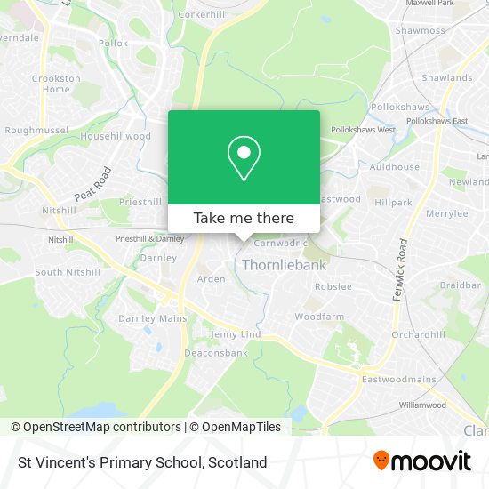 St Vincent's Primary School map