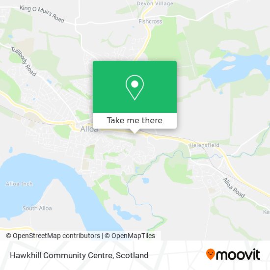 Hawkhill Community Centre map