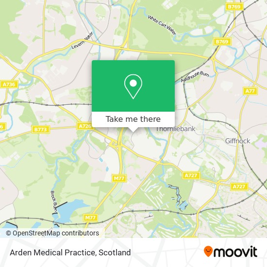 Arden Medical Practice map