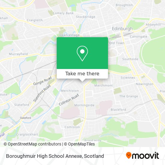 Boroughmuir High School Annexe map