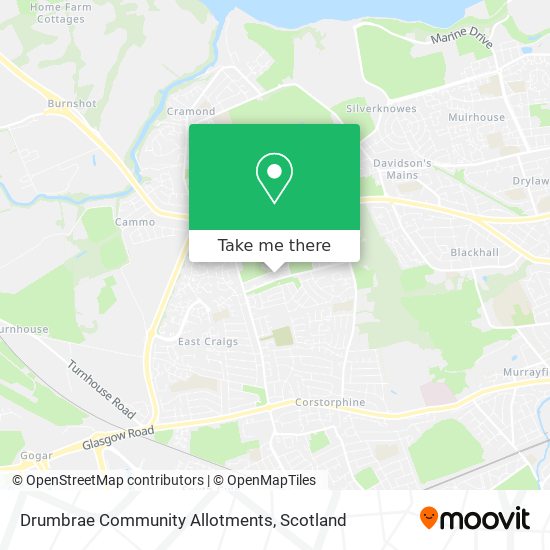 Drumbrae Community Allotments map
