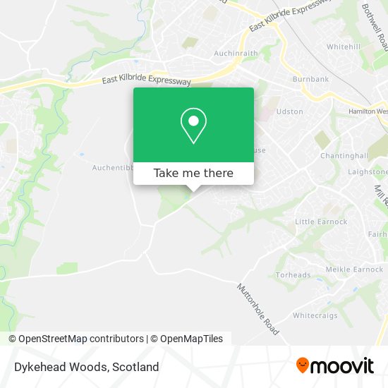 Dykehead Woods map