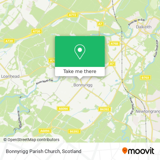 Bonnyrigg Parish Church map