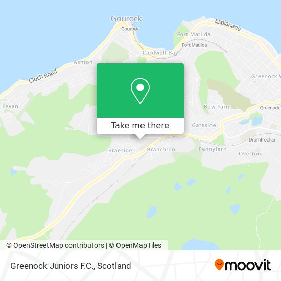 Greenock Juniors F.C. map