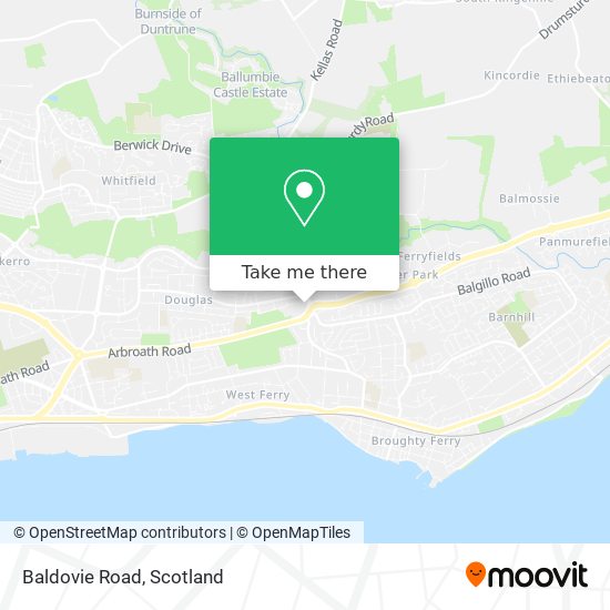 Baldovie Road map