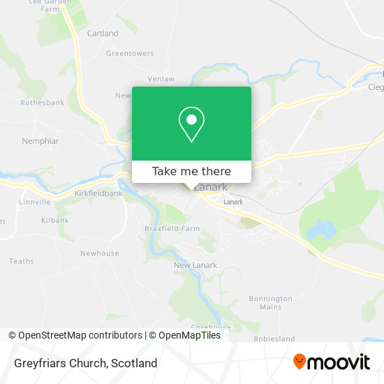 Greyfriars Church map