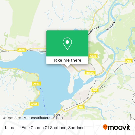 Kilmallie Free Church Of Scotland map