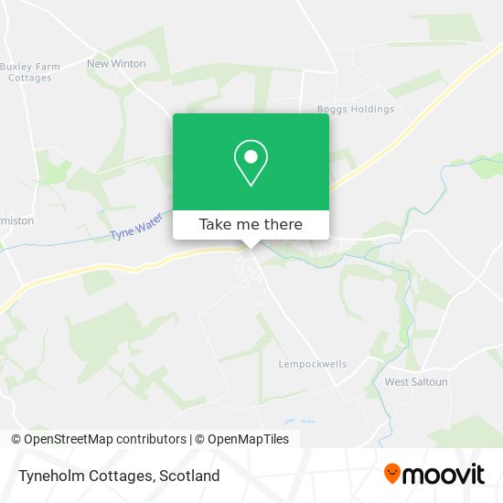 Tyneholm Cottages map