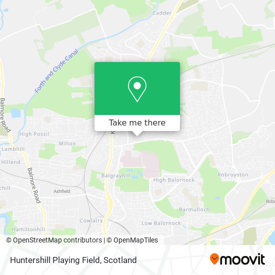 Huntershill Playing Field map