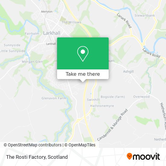 The Rosti Factory map