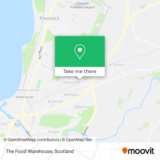 The Food Warehouse map