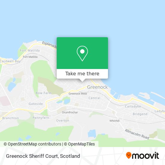 Greenock Sheriff Court map