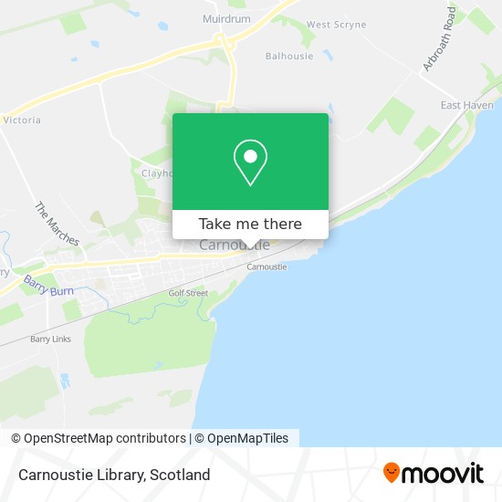 Carnoustie Library map