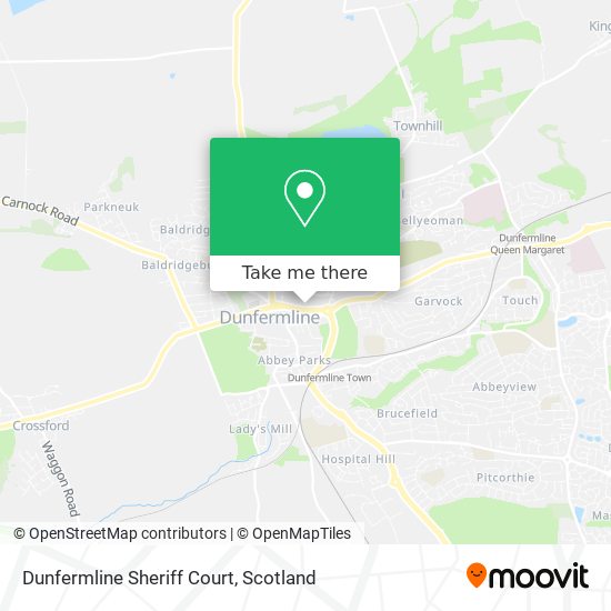 Dunfermline Sheriff Court map