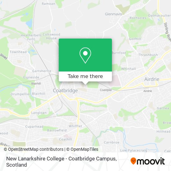 New Lanarkshire College - Coatbridge Campus map