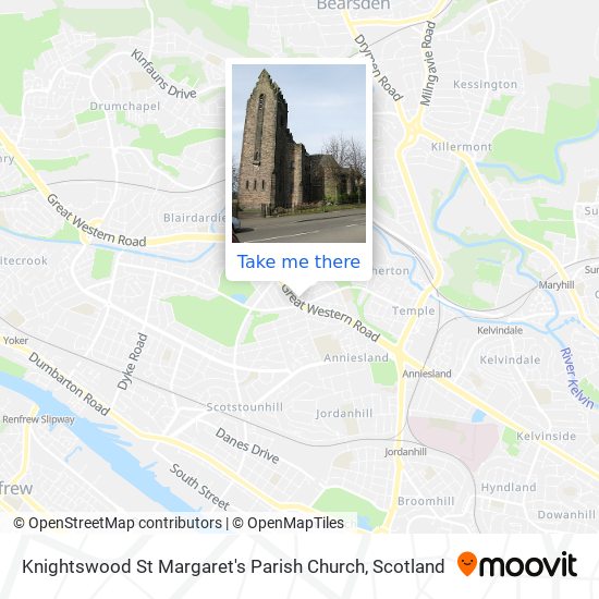 Knightswood St Margaret's Parish Church map