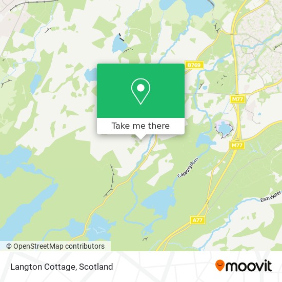 Langton Cottage map