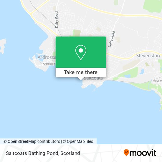 Saltcoats Bathing Pond map