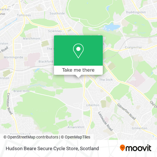 Hudson Beare Secure Cycle Store map