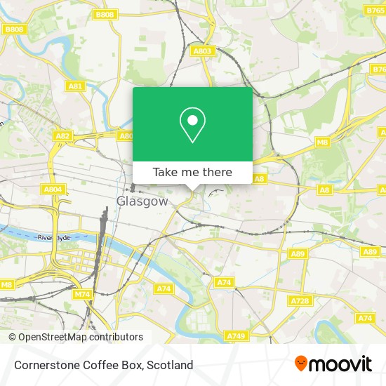 Cornerstone Coffee Box map