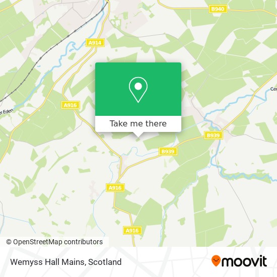 Wemyss Hall Mains map