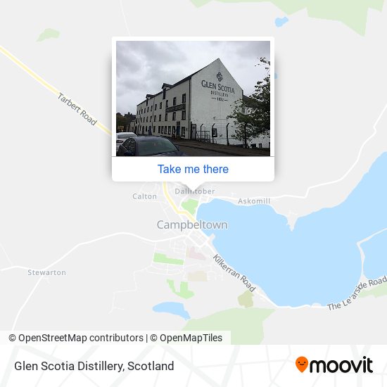 Glen Scotia Distillery map