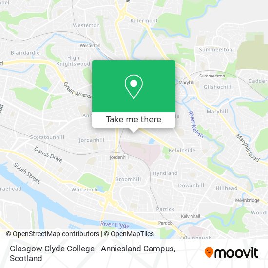 Glasgow Clyde College - Anniesland Campus map