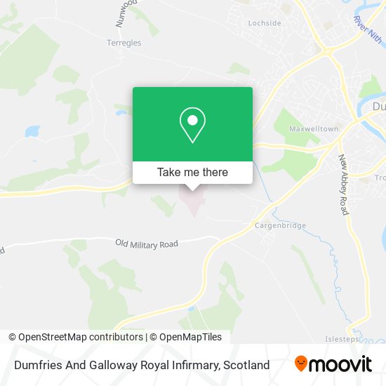 Dumfries And Galloway Royal Infirmary map