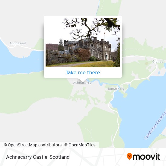 Achnacarry Castle map