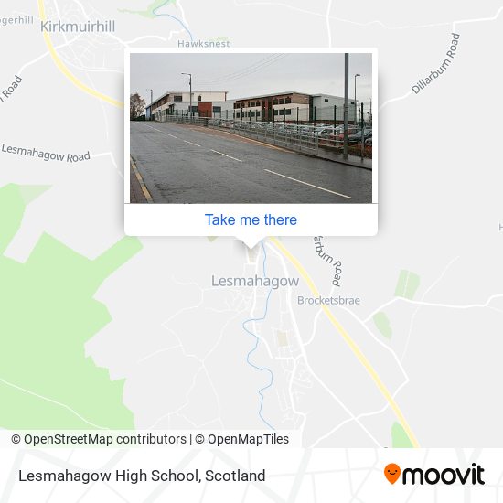 Lesmahagow High School map