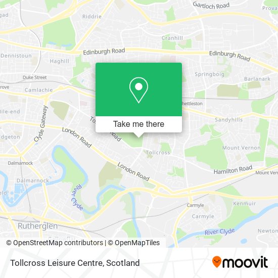 Tollcross Leisure Centre map