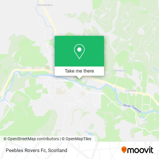 Peebles Rovers Fc map