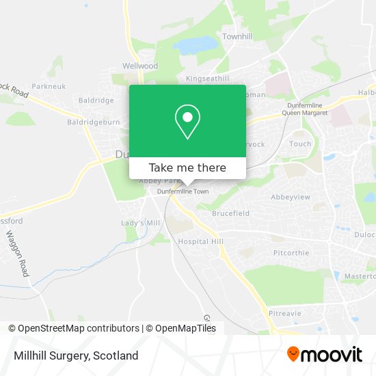 Millhill Surgery map
