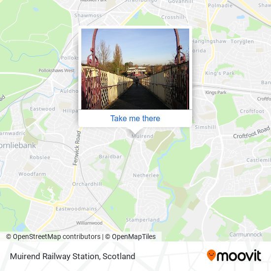 Muirend Railway Station map