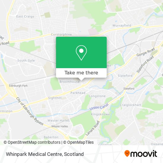 Whinpark Medical Centre map