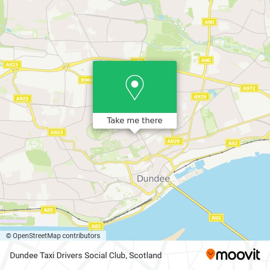 Dundee Taxi Drivers Social Club map