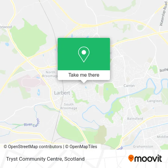 Tryst Community Centre map